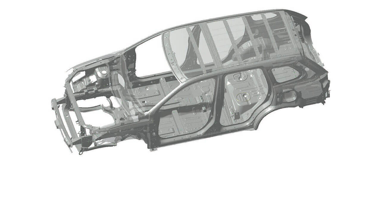 Khung xe RISE thiết kế Unibody áp dụng trên Outlander
