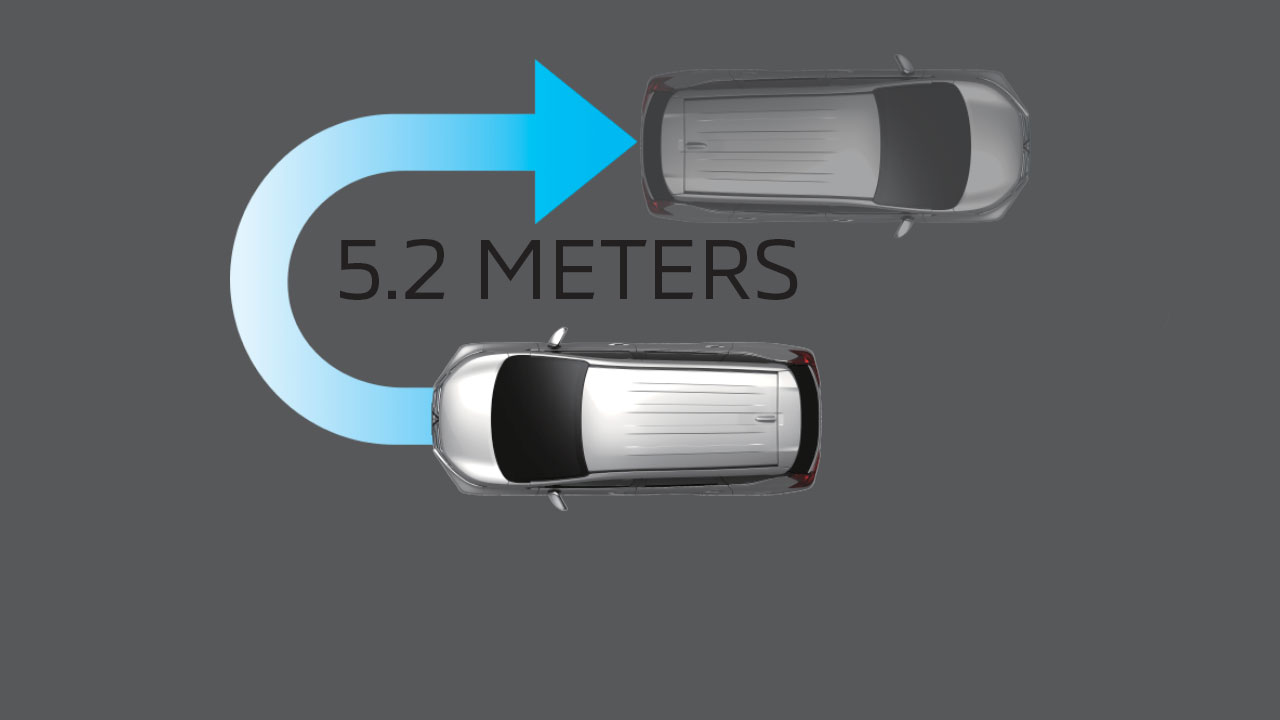 Bán kính quay vòng nhỏ: 5.2m