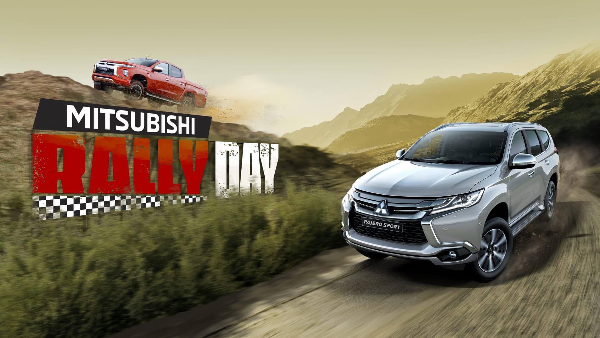 Mitsubishi Motors Việt Nam  MITSUBISHI RALLY DAY  ĐĂNG KÝ TRẢI NGHIỆM  TRITON  PAJERO SPORT CÙNG RACING AKA