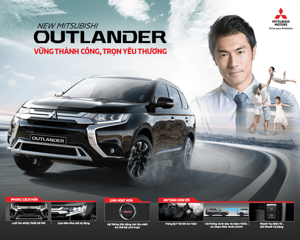 MITSUBISHI MOTORS VIETNAM INTRODUCES UPGRADED VERSION MITSUBISHI OUTLANDER 2020 2.4 CVT PREMIUM – MORE STYLISH, SAFE AND POWERFUL