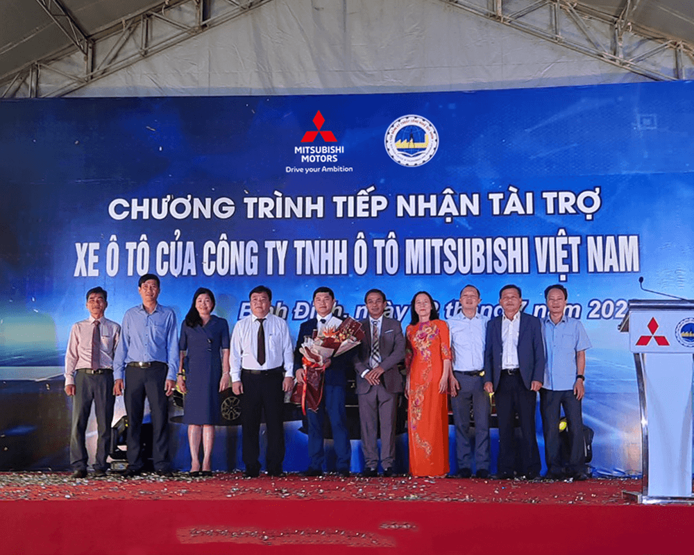 Mitsubishi Motors Việt Nam tài trợ 12 xe ô tô cho Trường Cao đẳng Kỹ thuật Công nghệ Quy Nhơn (TP. Quy Nhơn) và Trường Cao đẳng Kỹ thuật – Công nghệ Bách Khoa (TP. Hà Nội).