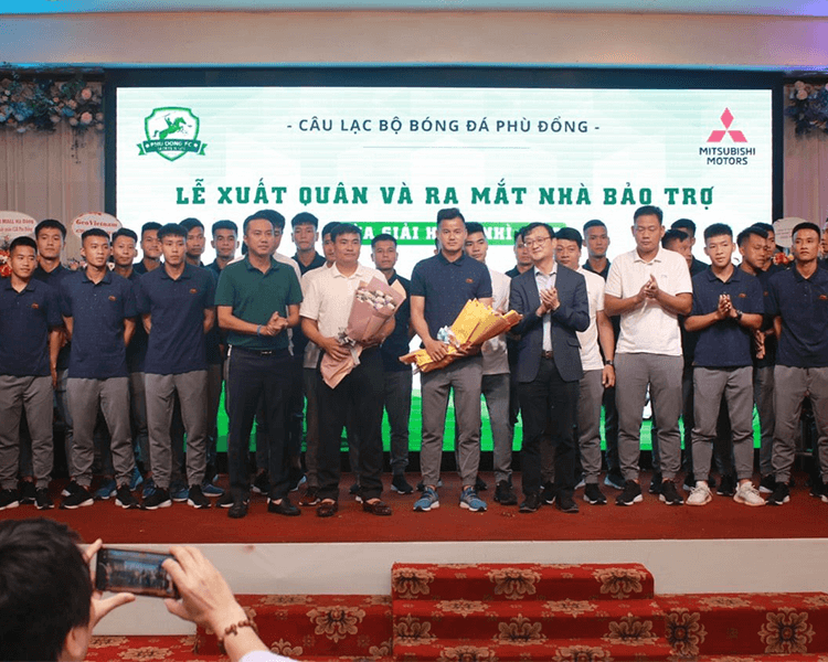 MITSUBISHI MOTORS VIETNAM CONTINUED TO SPONSOR THE 4TH SEASONS & EXPECT PHU DONG FC TO BE PROMOTED