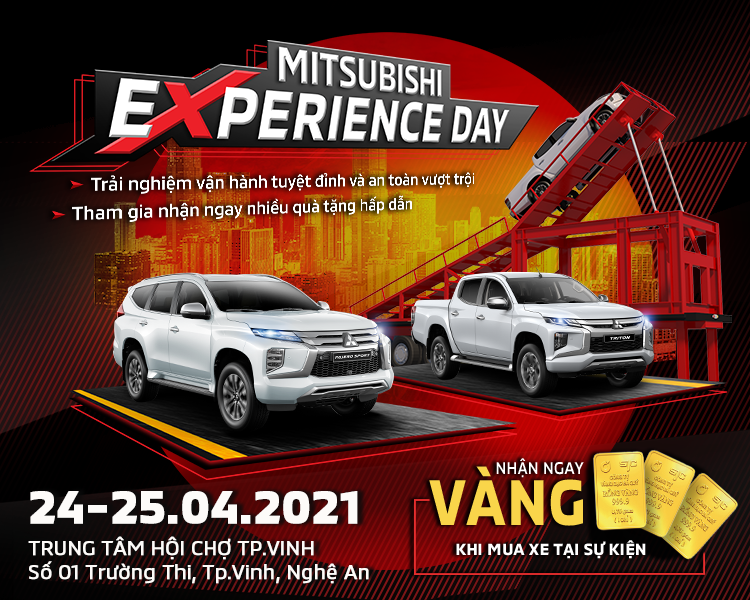 SỰ KIỆN “MITSUBISHI EXPERIENCE DAY – NGÀY HỘI TRẢI NGHIỆM XE MITSUBISHI” TỔ CHỨC TẠI TP VINH, NGHỆ AN