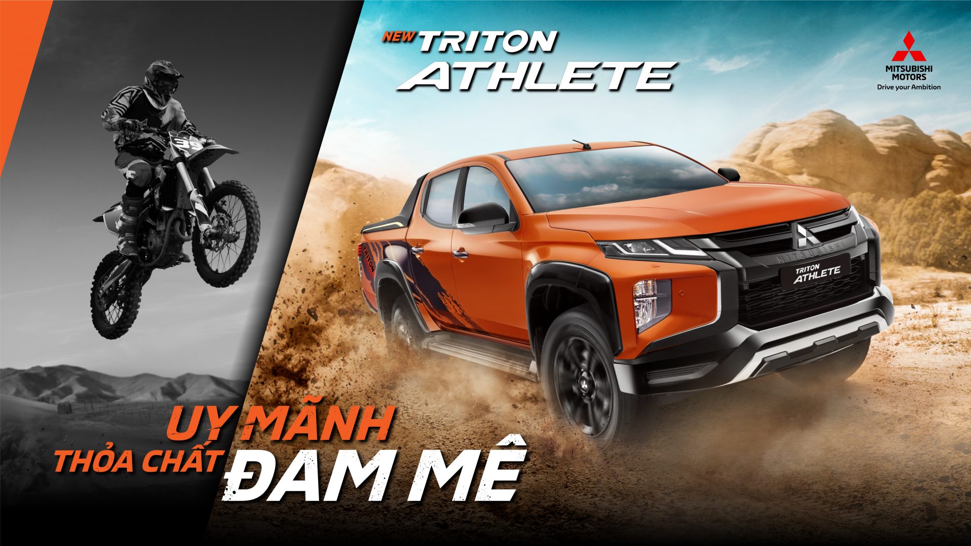 MITSUBISHI TRITON ATHLETE MỚI – UY MÃNH THỎA CHẤT ĐAM MÊ