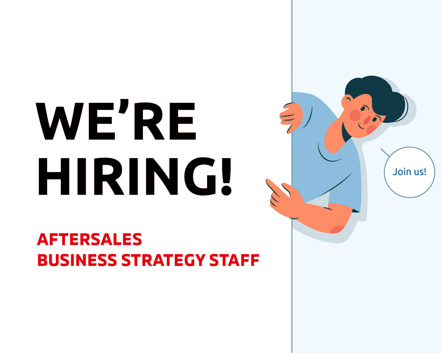 RECRUITMENT: AFTERSALES BUSINESS STRATEGY STAFF