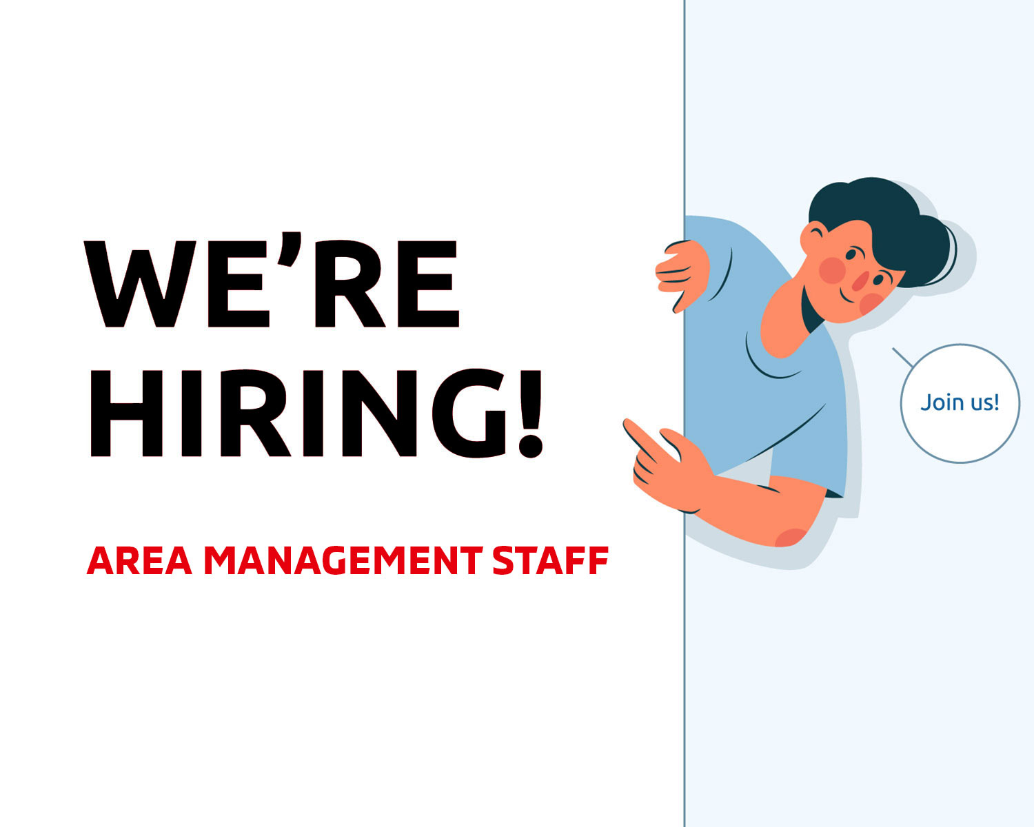 TUYỂN DỤNG: AREA MANAGEMENT STAFF