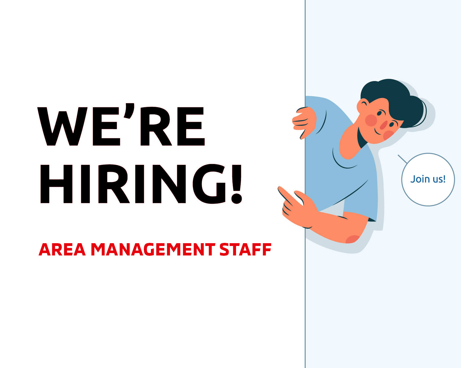 RECRUITMENT: AREA MANAGEMENT STAFF