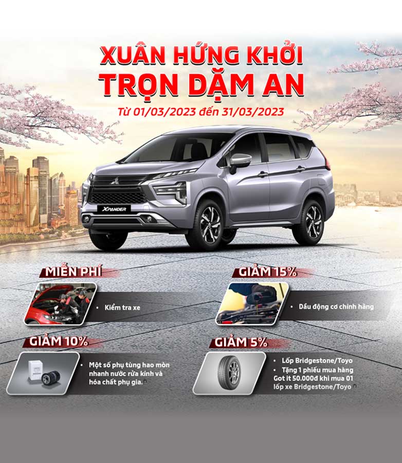 MITSUBISHI MOTORS VIỆT NAM TRIỂN KHAI CHIẾN DỊCH CHĂM SÓC KHÁCH HÀNG DỊCH VỤ THÁNG 03/2023