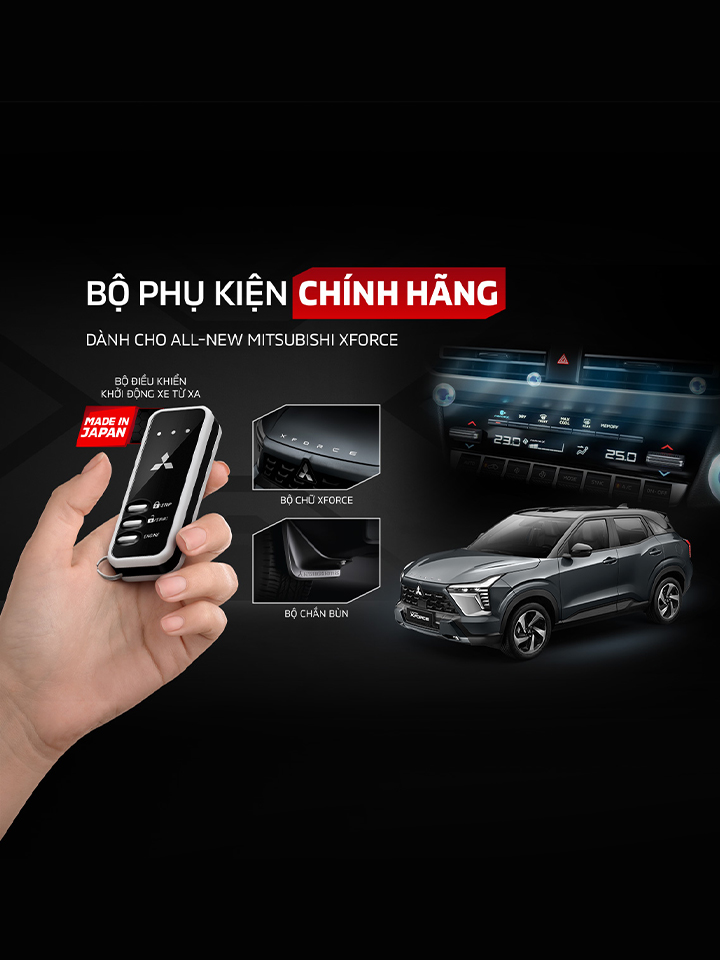 Bộ Phụ Kiện Chính Hãng dành cho XFORCE: “Tiện nghi & hiện đại”