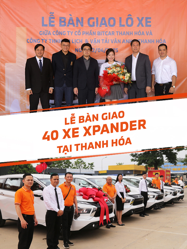 THANH HÓA: BÀN GIAO LÔ 40 XE XPANDER AT ECO CHO CÔNG TY TNHH DU LỊCH VÀ VẬN TẢI VÂN ANH