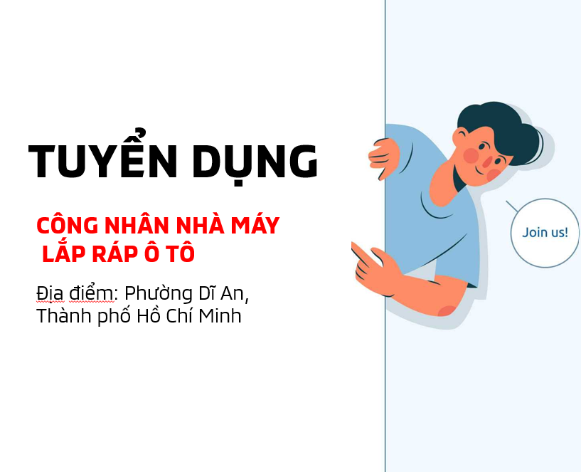 CÔNG NHÂN NHÀ MÁY LẮP RÁP Ô TÔ 