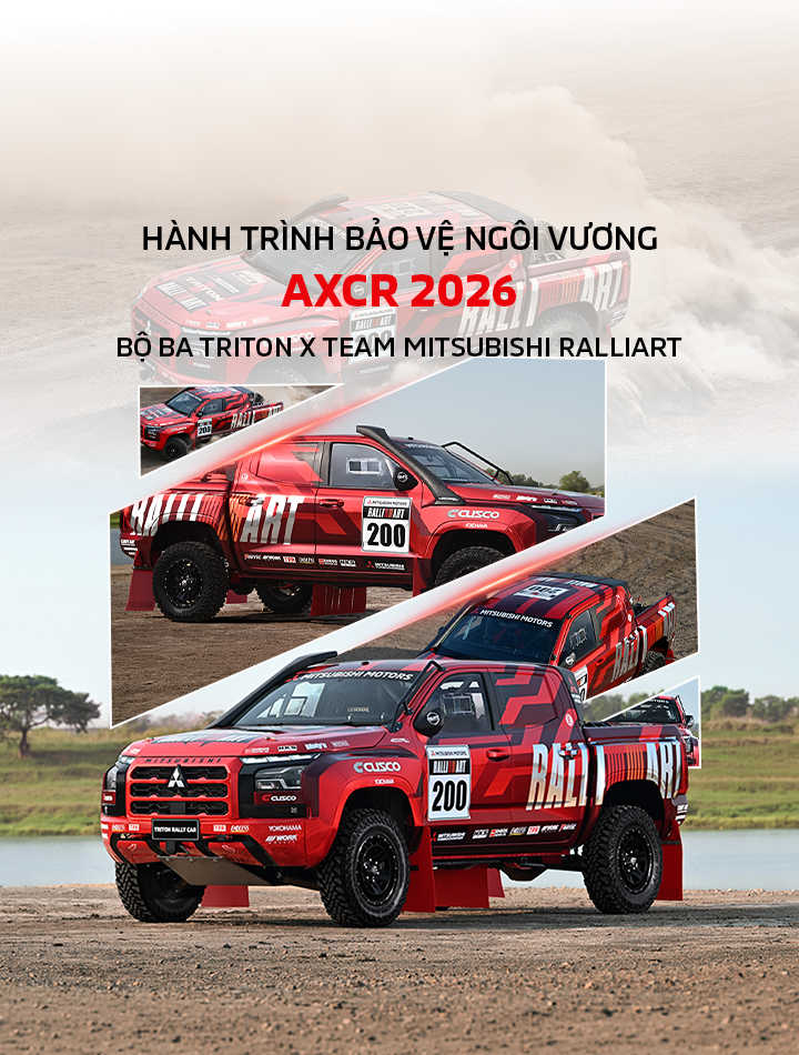 MITSUBISHI RALLIART ĐÃ SẴN SÀNG CHO HÀNH TRÌNH BẢO VỆ NGÔI VƯƠNG AXCR 2026
