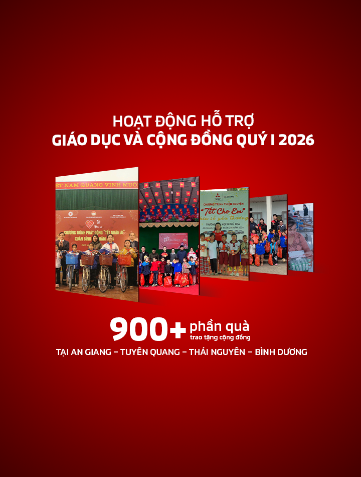 Các hoạt động hỗ trợ giáo dục và cộng đồng trong Quý I/2026