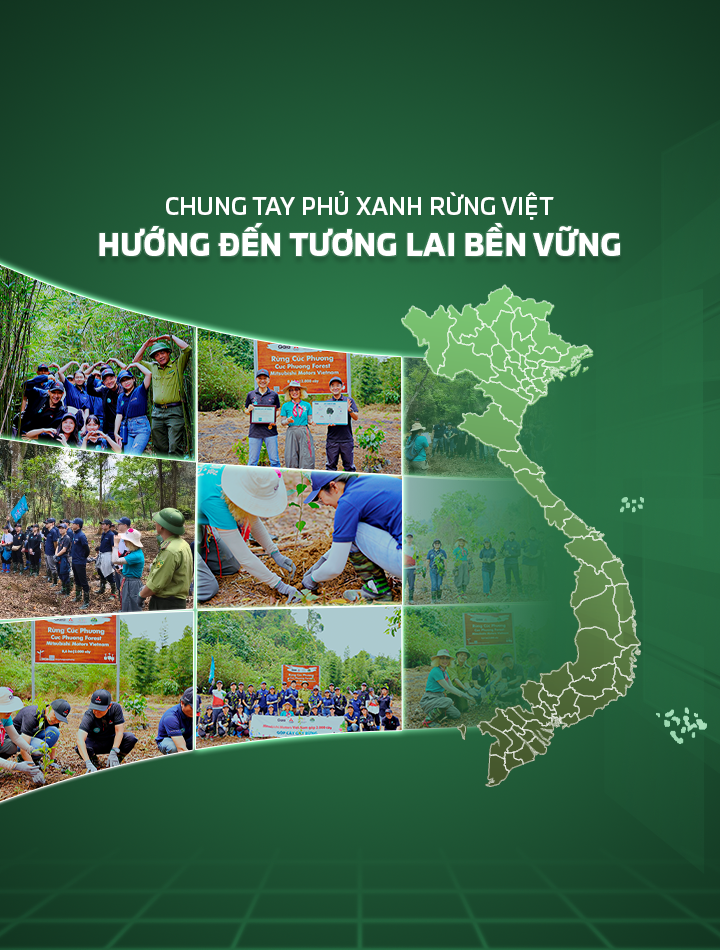 MITSUBISHI MOTORS VIỆT NAM ĐỒNG HÀNH CÙNG GAIA TRỒNG 2.000 CÂY TẠI CÚC PHƯƠNG