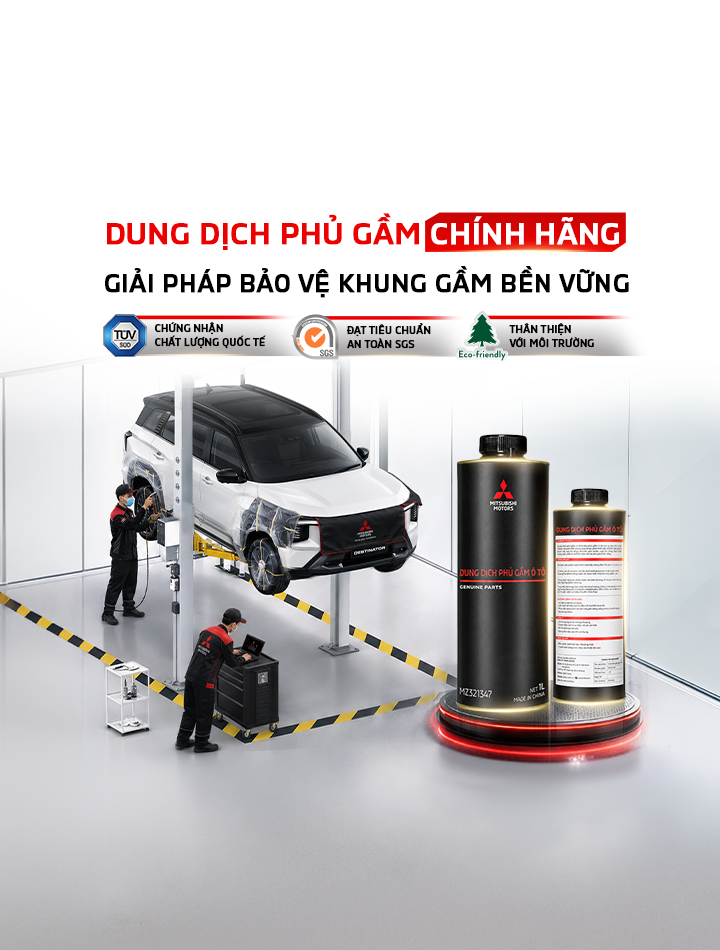 MITSUBISHI MOTORS VIỆT NAM GIỚI THIỆU DUNG DỊCH PHỦ GẦM CHÍNH HÃNG