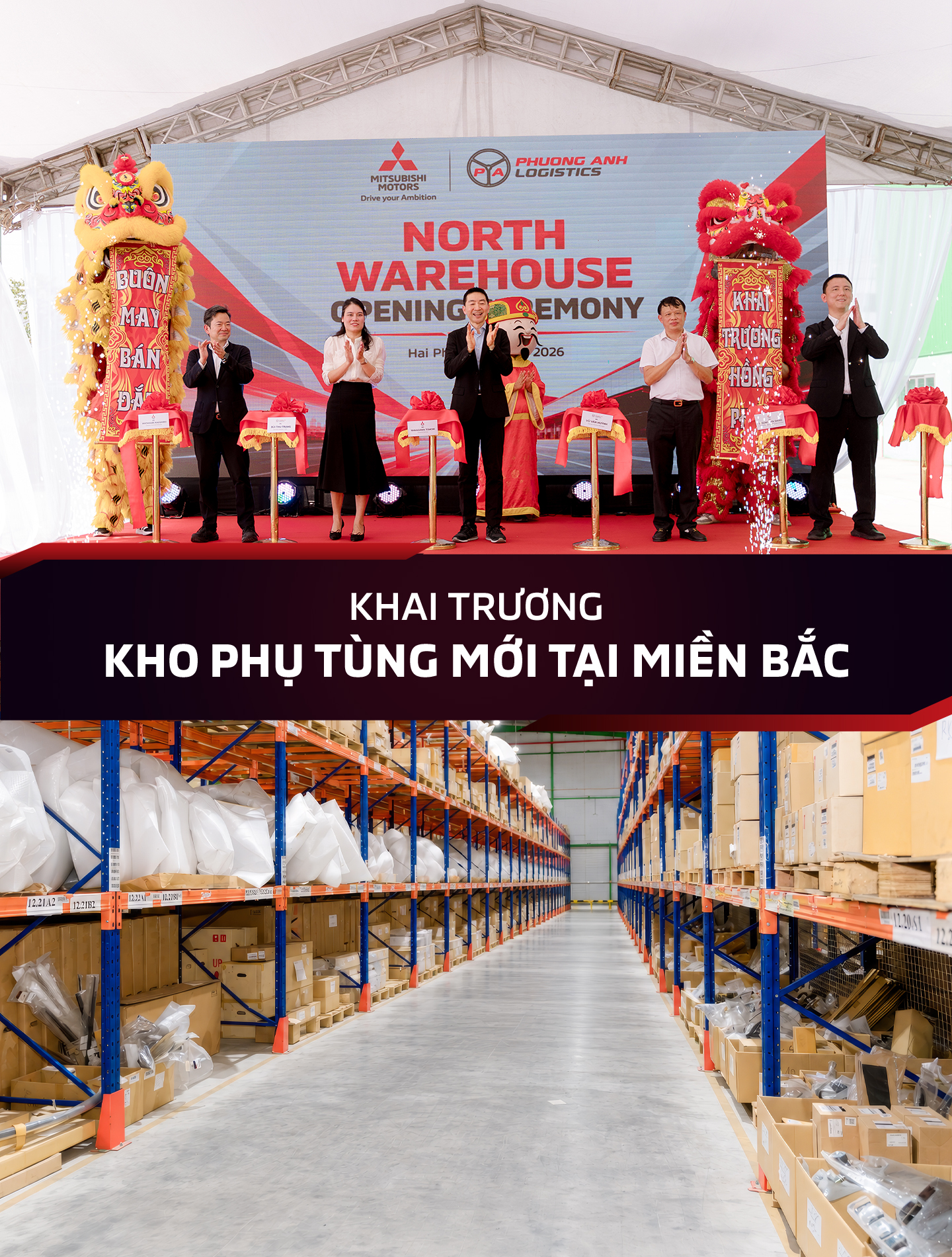 MITSUBISHI MOTORS VIỆT NAM KHAI TRƯƠNG KHO PHỤ TÙNG MỚI TẠI MIỀN BẮC