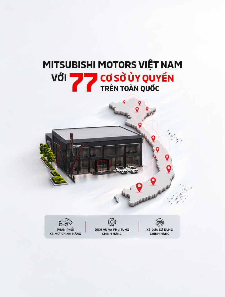 MITSUBISHI MOTORS VIỆT NAM ĐẠT CỘT MỐC 77 CƠ SỞ ỦY QUYỀN TRÊN TOÀN QUỐC